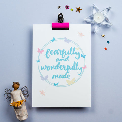 Fearfully and wonderful made - WALL PRINT