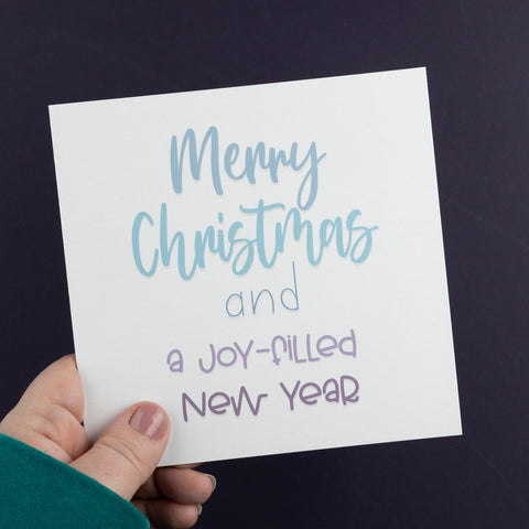 Joy-filled New Year card - 8, 12, 16 or 30