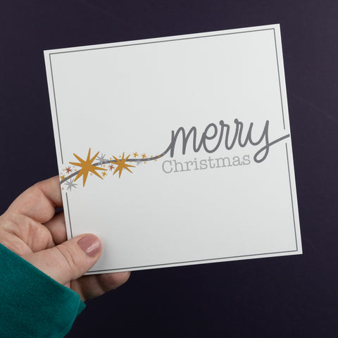 Merry Christmas Star card - 8, 12, 16 or 30