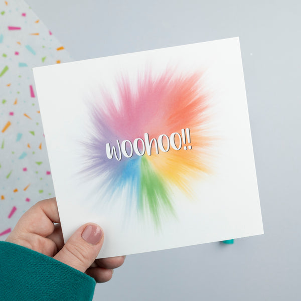 Colour Explosion Woohoo card