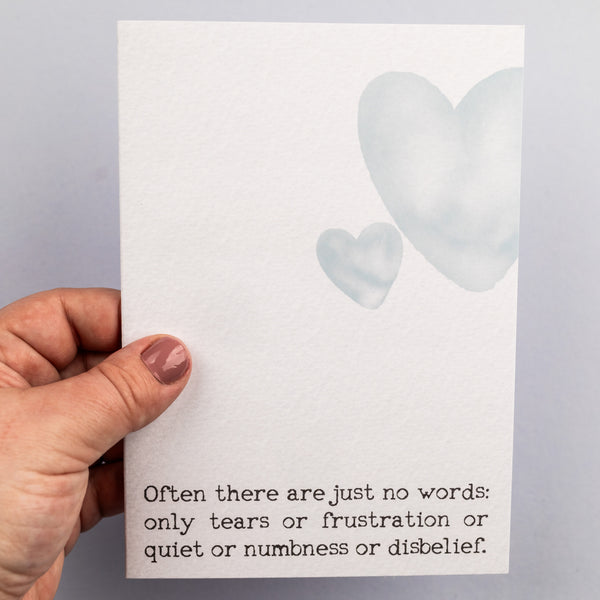 Often there are no words cards