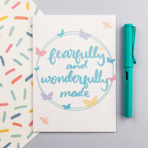 Fearfully and wonderfully made - card