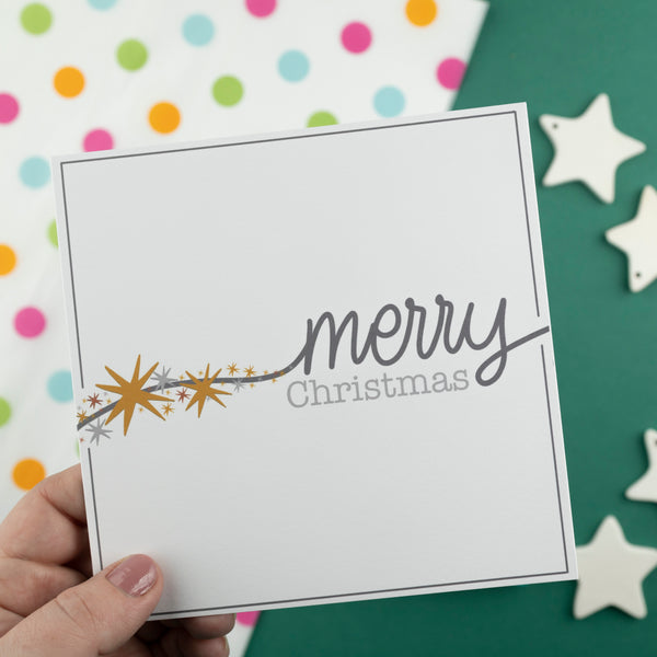 Merry Christmas Star card - 8, 12, 16 or 30