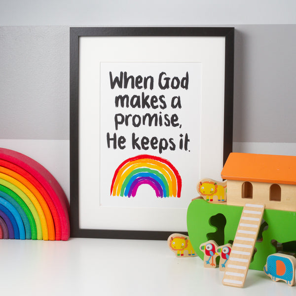 When God makes a promise rainbow