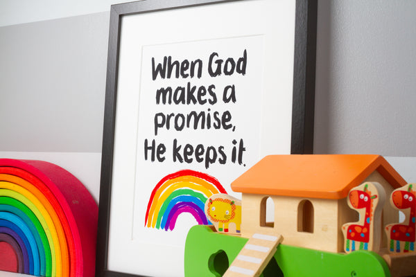 When God makes a promise rainbow