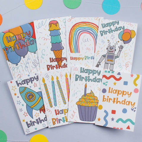 Children's Birthday Card Pack