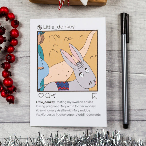 Selfie nativity Christmas cards - 8, 12, 16 or 30